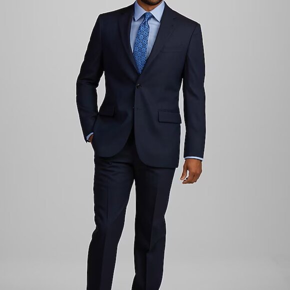 Joseph Abboud Tailored Fit BLUE Suits 40 L - Picture 1 of 4